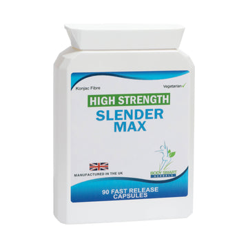 90 Slender Max Glucomannan Konjac Fibre Capsules Weight Loss Dieting Formula