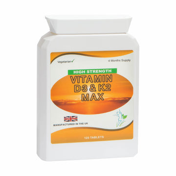 Vitamin D3 4000 IU Vitamin K2 MK7 100mcg 120 Tablets High Strength UK Manufactured