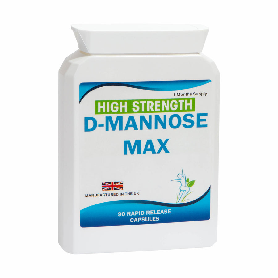 D Mannose Max 90 Vegetarian Capsules Supports Healthy Urinary Tract Cystitis Relief UTI Bladder